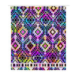 Colorful Aztec Pattern Print Polyester Shower Curtain