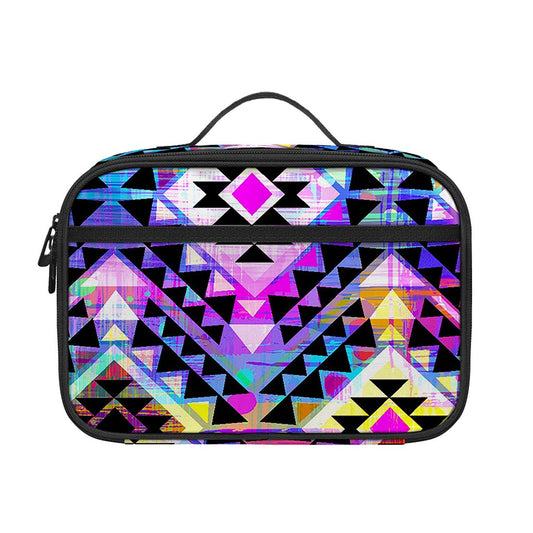 Colorful Aztec Pattern Print Portable Lunch Bag