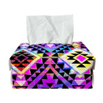 Colorful Aztec Pattern Print Rectangle Tissue Box Cover