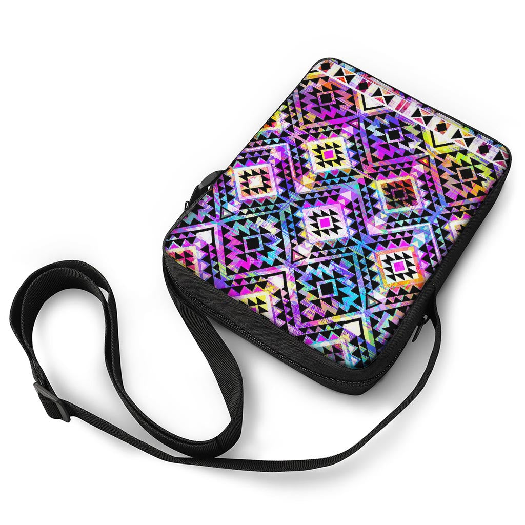 Colorful Aztec Pattern Print Rectangular Crossbody Bag