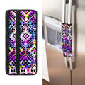 Colorful Aztec Pattern Print Refrigerator Handle Covers