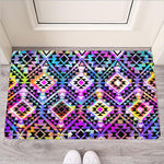 Colorful Aztec Pattern Print Rubber Doormat
