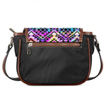 Colorful Aztec Pattern Print Saddle Bag