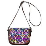 Colorful Aztec Pattern Print Saddle Bag