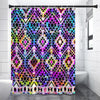 Colorful Aztec Pattern Print Shower Curtain