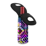 Colorful Aztec Pattern Print Single Neoprene Wine Tote