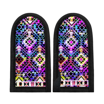 Colorful Aztec Pattern Print Skillet Handle Cover