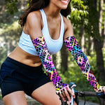 Colorful Aztec Pattern Print Sun Protection Arm Sleeves