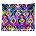 Colorful Aztec Pattern Print Tapestry
