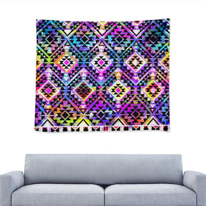 Colorful Aztec Pattern Print Tapestry