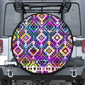 Colorful Aztec Pattern Print Tire Cover