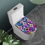 Colorful Aztec Pattern Print Toilet Lid Cover