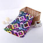Colorful Aztec Pattern Print Towel