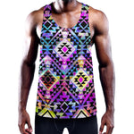 Colorful Aztec Pattern Print Training Tank Top