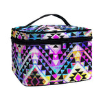 Colorful Aztec Pattern Print Travel Makeup Bag