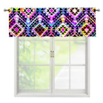 Colorful Aztec Pattern Print Window Valance