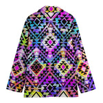 Colorful Aztec Pattern Print Women's Blazer