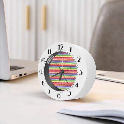 Colorful Aztec Tribal Pattern Print Alarm Clock