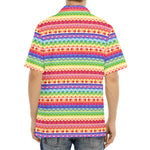 Colorful Aztec Tribal Pattern Print Aloha Shirt