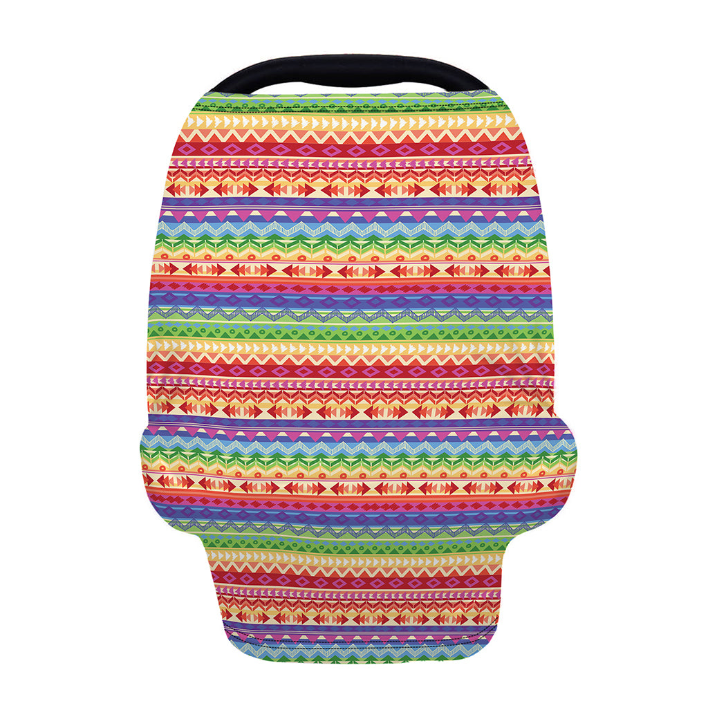 Colorful Aztec Tribal Pattern Print Baby Seat Cover