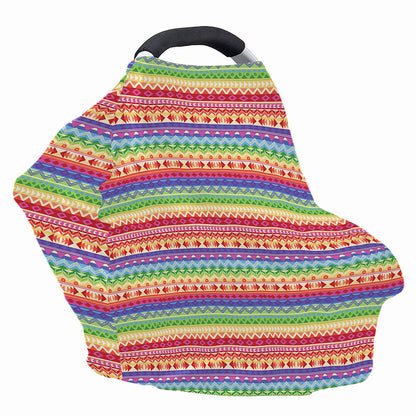 Colorful Aztec Tribal Pattern Print Baby Seat Cover