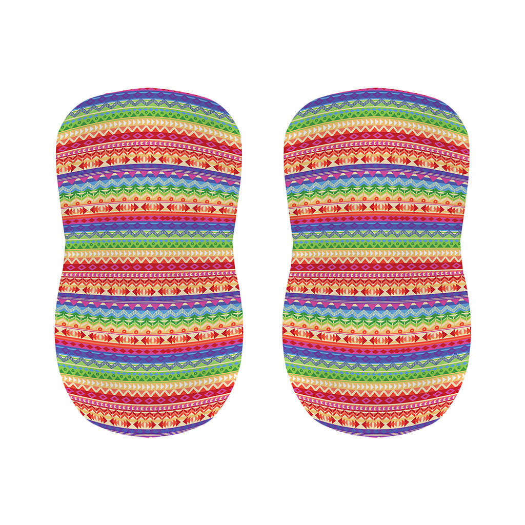 Colorful Aztec Tribal Pattern Print Bar Stool Covers