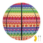 Colorful Aztec Tribal Pattern Print Basketball