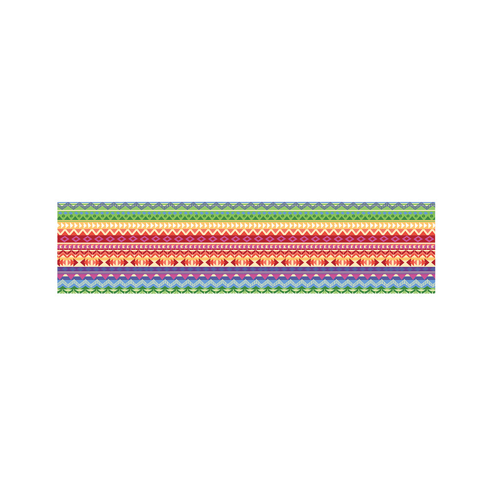 Colorful Aztec Tribal Pattern Print Bed Runner