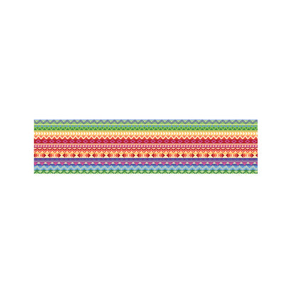 Colorful Aztec Tribal Pattern Print Bed Runner