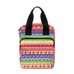 Colorful Aztec Tribal Pattern Print Bible Tote Bag