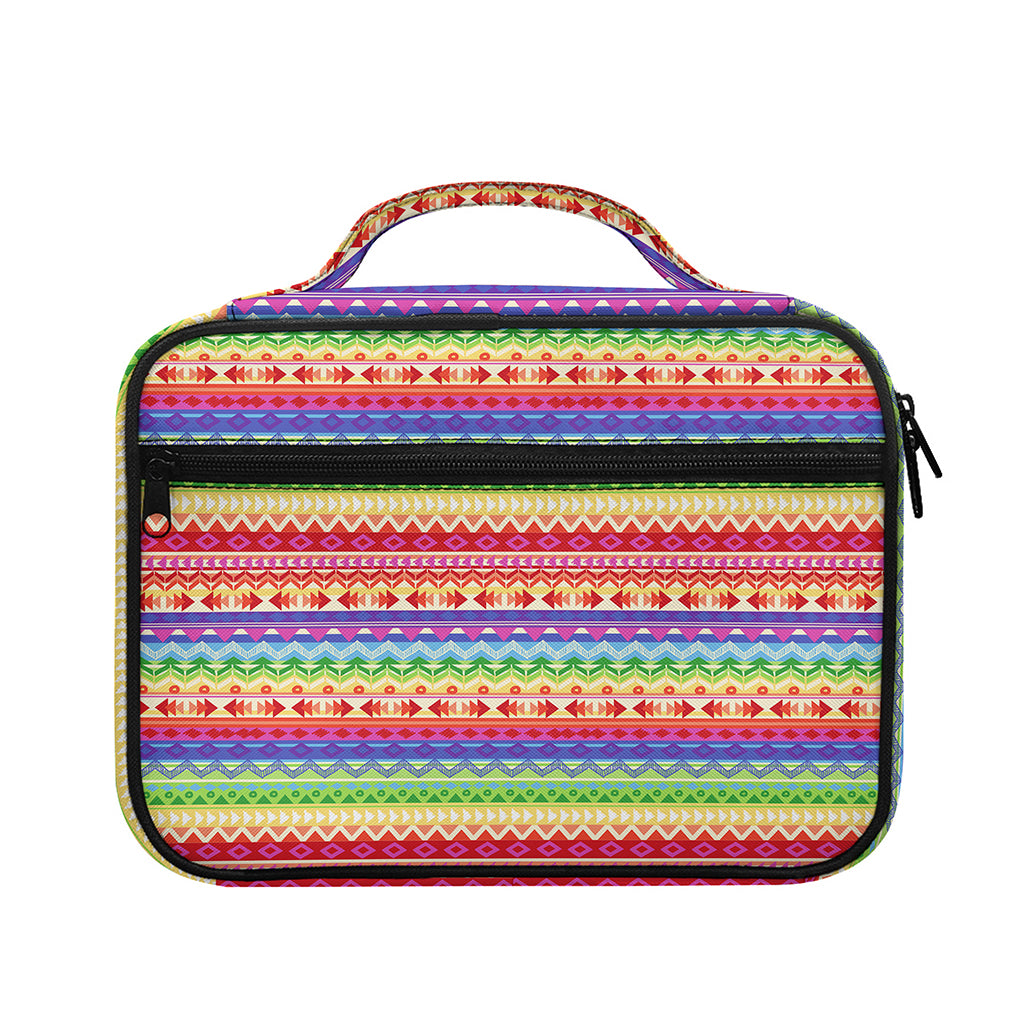 Colorful Aztec Tribal Pattern Print Briefcase Bible Bag