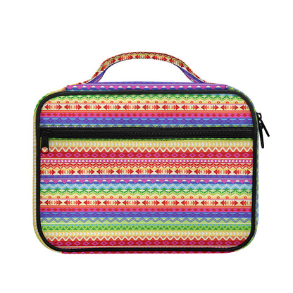Colorful Aztec Tribal Pattern Print Briefcase Bible Bag