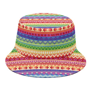 Colorful Aztec Tribal Pattern Print Bucket Hat