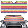 Colorful Aztec Tribal Pattern Print Car Windshield Sun Shade