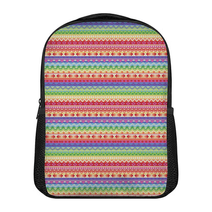 Colorful Aztec Tribal Pattern Print Casual Backpack