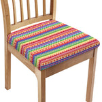Colorful Aztec Tribal Pattern Print Chair Cushion Cover