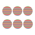 Colorful Aztec Tribal Pattern Print Coaster Set