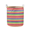 Colorful Aztec Tribal Pattern Print Collapsible Laundry Basket
