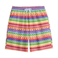 Colorful Aztec Tribal Pattern Print Cotton Shorts