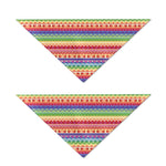 Colorful Aztec Tribal Pattern Print Dog Bandana