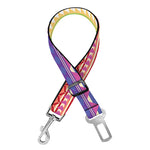 Colorful Aztec Tribal Pattern Print Dog Seat Belt