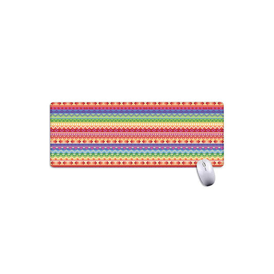 Colorful Aztec Tribal Pattern Print Extended Mouse Pad