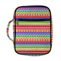 Colorful Aztec Tribal Pattern Print Front Pocket Bible Bag