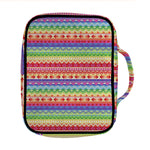 Colorful Aztec Tribal Pattern Print Front Pocket Bible Bag