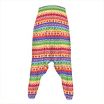 Colorful Aztec Tribal Pattern Print Hammer Pants