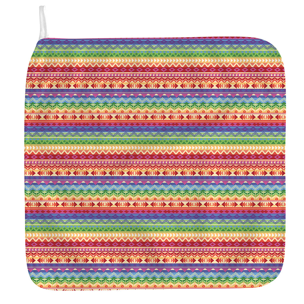 Colorful Aztec Tribal Pattern Print Hand Towel