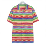 Colorful Aztec Tribal Pattern Print Hawaiian Shirt