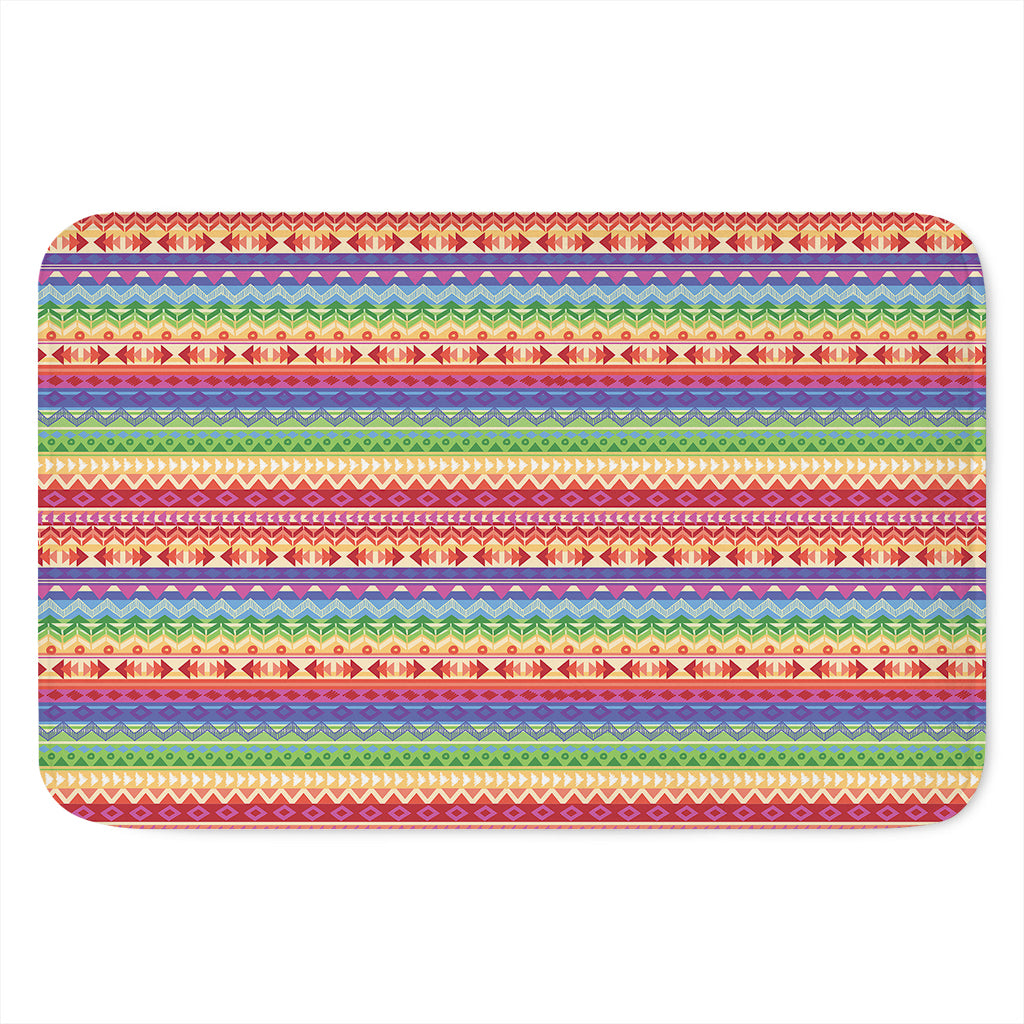 Colorful Aztec Tribal Pattern Print Indoor Door Mat