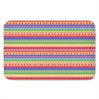 Colorful Aztec Tribal Pattern Print Indoor Door Mat