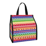 Colorful Aztec Tribal Pattern Print Insulated Lunch Tote